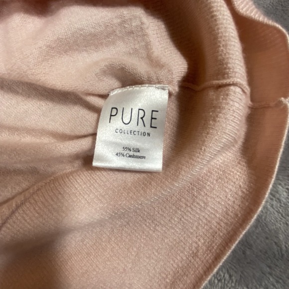 Womens Top Sweater Small Cashmere Silk Ombre Oversized Summertime Pure Coastal - Picture 3 of 6